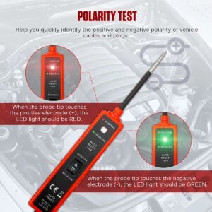 Probador de circuito eléctrico de coche de 6-24 V CC, bolígrafo de prueba de conducción multifunción automotriz, comprobador de voltaje de coche, sonda de potencia, escáner de diagnóstico