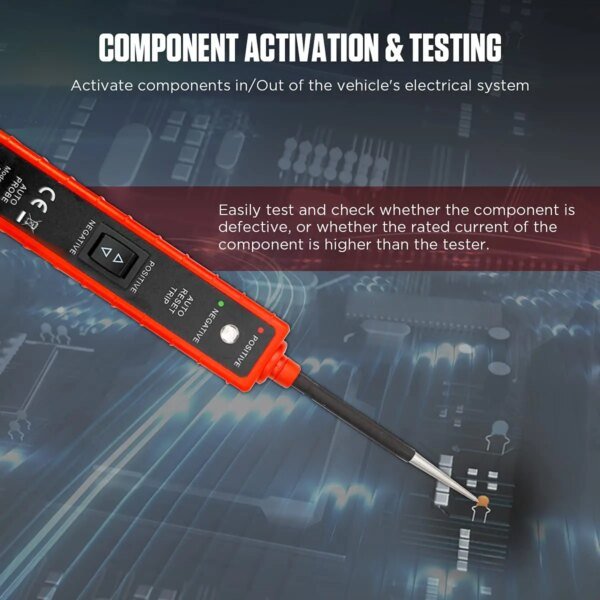 Probador de circuito eléctrico de coche de 6-24 V CC, bolígrafo de prueba de conducción multifunción automotriz, comprobador de voltaje de coche, sonda de potencia, escáner de diagnóstico - Image 6