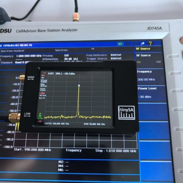 Versión Hugen Original TinySA pantalla de 2,8 pulgadas 100kHz a 960MHz analizador de espectro pequeño de mano con protección ESD - Image 3