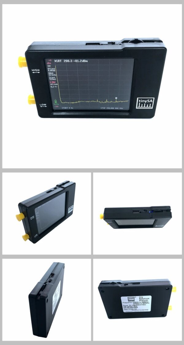 Versión Hugen Original TinySA pantalla de 2,8 pulgadas 100kHz a 960MHz analizador de espectro pequeño de mano con protección ESD - Image 2