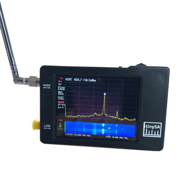 Versión Hugen Original TinySA pantalla de 2,8 pulgadas 100kHz a 960MHz analizador de espectro pequeño de mano con protección ESD - Image 4