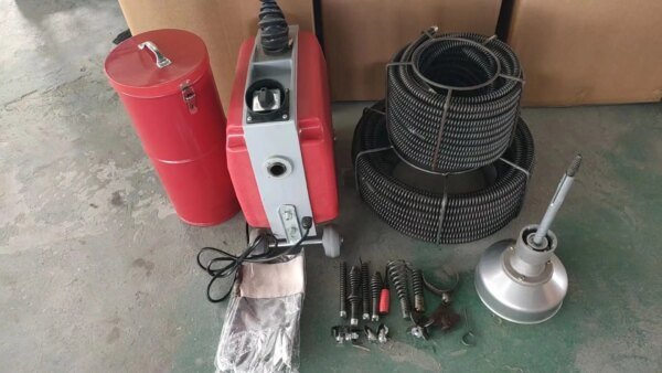 Máquina de limpieza de drenaje D-150, equipo de limpieza de alcantarillado con espirales de 16mm y 22mm y brocas para herramientas - Image 2