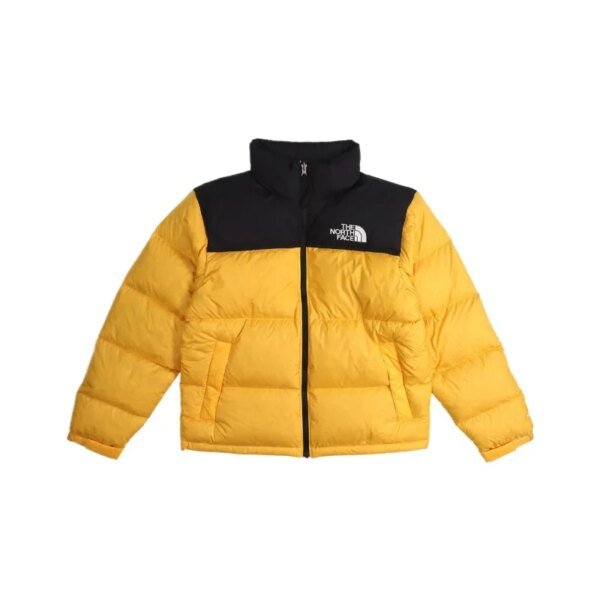 THE NORTH FACE Serie 1996 Chaquetas deportivas informales con cuello alto a prueba de viento y almacenables para hombres y mujeres Beige - Image 6
