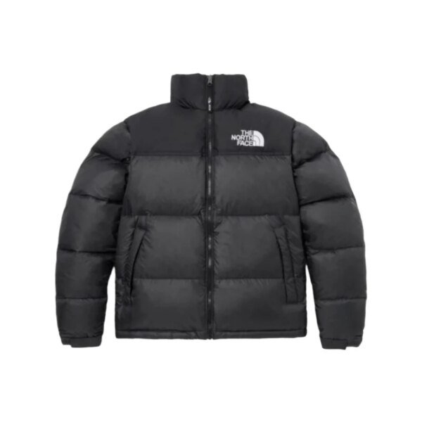 THE NORTH FACE Serie 1996 Chaquetas deportivas informales con cuello alto a prueba de viento y almacenables para hombres y mujeres Beige - Image 3