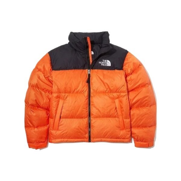 THE NORTH FACE Serie 1996 Chaquetas deportivas informales con cuello alto a prueba de viento y almacenables para hombres y mujeres Beige - Image 4