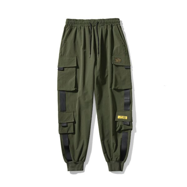 Ropa informal japonesa para hombre, pantalones Cargo, ligeros, sueltos, con entrepierna caída, corredores cónicos, Edgy, elegante e informal, primavera y verano - Image 3