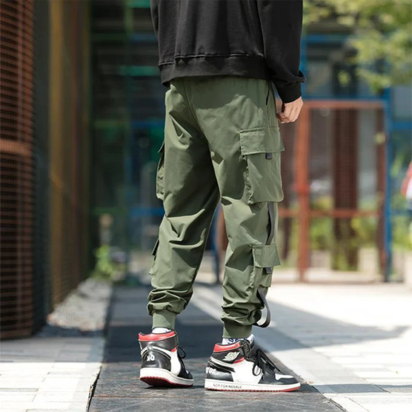 Ropa informal japonesa para hombre, pantalones Cargo, ligeros, sueltos, con entrepierna caída, corredores cónicos, Edgy, elegante e informal, primavera y verano - Image 2