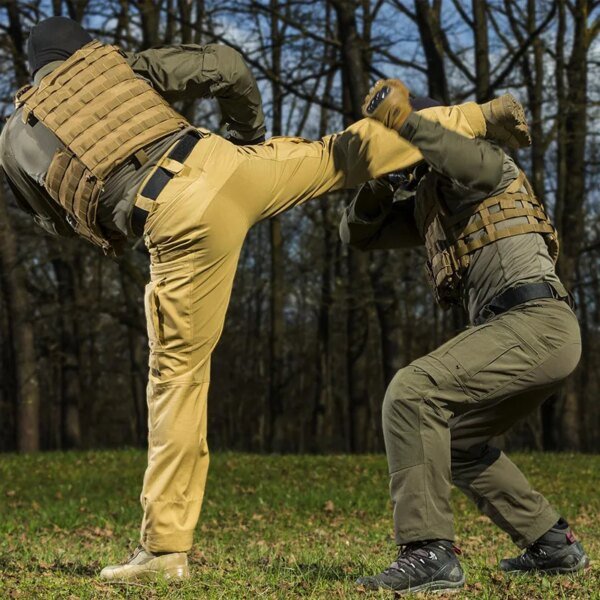 Pantalones tácticos militares, pantalones Cargo para hombre, pantalones informales impermeables para exteriores, ropa de trabajo transpirable resistente al desgaste con múltiples bolsillos - Image 4