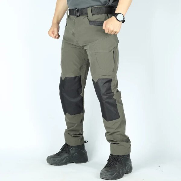 Cargo Pants Outdoor Multi-pocket Tactical Pants Ripstop Waterproof Trousers Male Wear-resistant Training Fishing Workwear Pant - Image 4