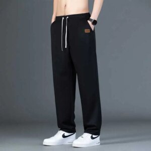 Pantalones de primavera y otoño para hombre, pantalón holgado, deportivo, versátil e informal, de gran tamaño, tendencia, nuevo estilo, 2024