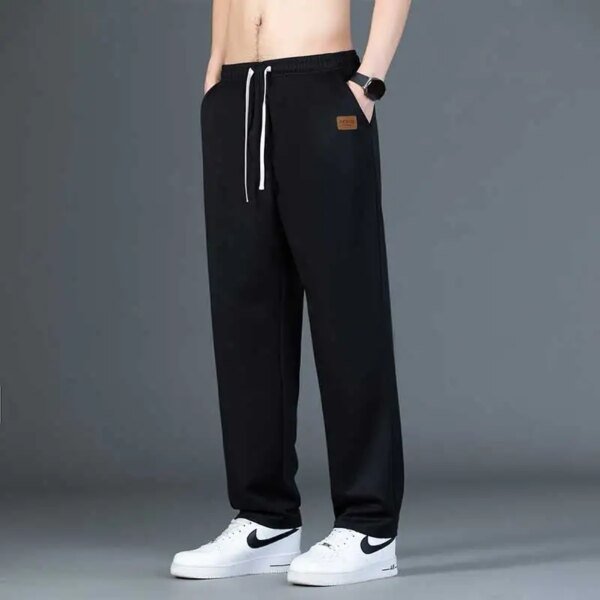 Pantalones de primavera y otoño para hombre, pantalón holgado, deportivo, versátil e informal, de gran tamaño, tendencia, nuevo estilo, 2024