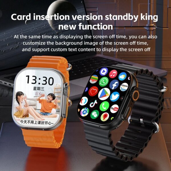 GOLDENSPIKE CD12 Smartwatch Android 12,0 5G LTE tarjeta Sim cámara giratoria 2,26 pulgadas Amoled 490*580 pantalla HD 2080Mah reloj inteligente - Image 5