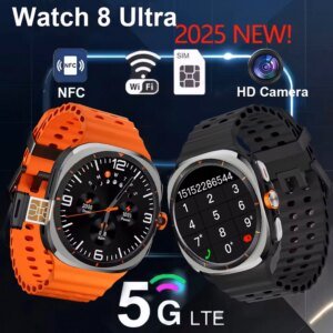 Caliente U8 Ultra AMOLED Android reloj inteligente 1480mAh batería grande hombres mujeres 4G 5G tarjeta SIM WiFi GPS NFC cámara deporte relojes inteligentes