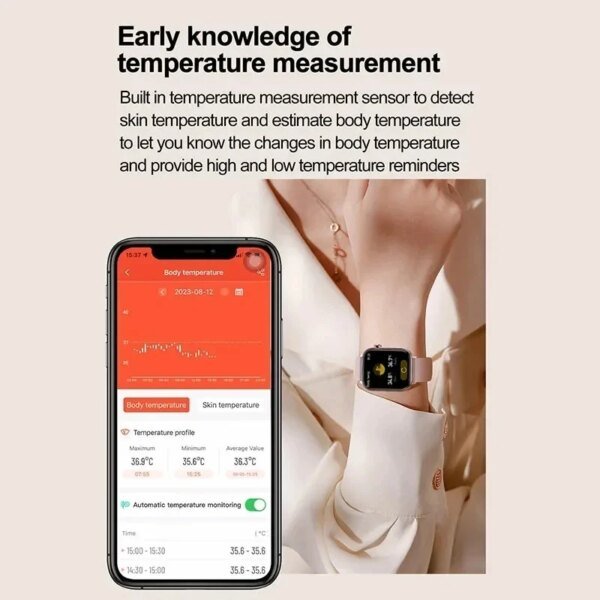 2025 nuevo reloj inteligente con monitoreo ECG + PPG para mujeres, presión arterial, lípidos en sangre, ácido úrico, rastreador de salud Menstrual para mujeres, relojes inteligentes - Image 5