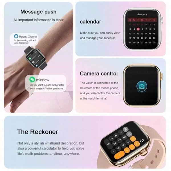 Nuevo 2025 Original para Apple Watch 10 reloj inteligente hombres temperatura corporal Bluetooth llamada NFC GPS deportes mujeres SmartWatch para Apple - Image 5