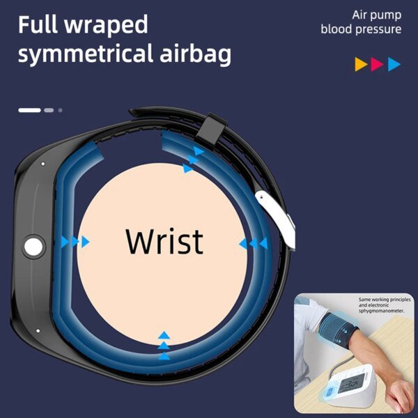Oxígeno en sangre presión arterial temperatura corporal Monitor de ritmo cardíaco Smartwatch hombres impermeable sueño deporte salud relojes inteligentes mujeres - Image 2
