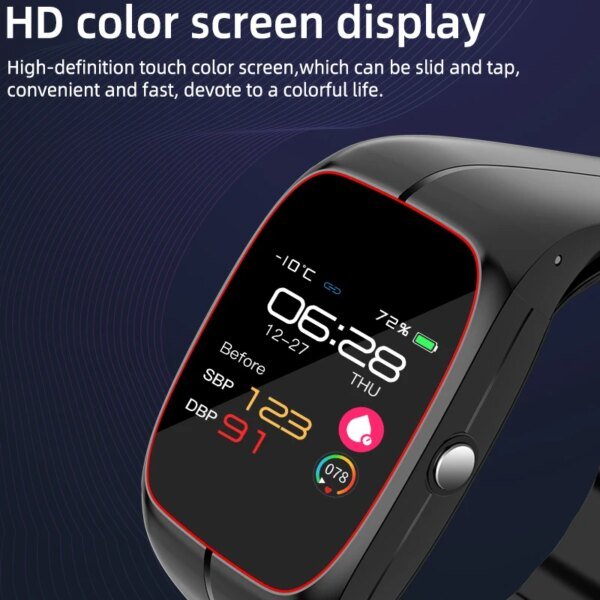 Oxígeno en sangre presión arterial temperatura corporal Monitor de ritmo cardíaco Smartwatch hombres impermeable sueño deporte salud relojes inteligentes mujeres - Image 5