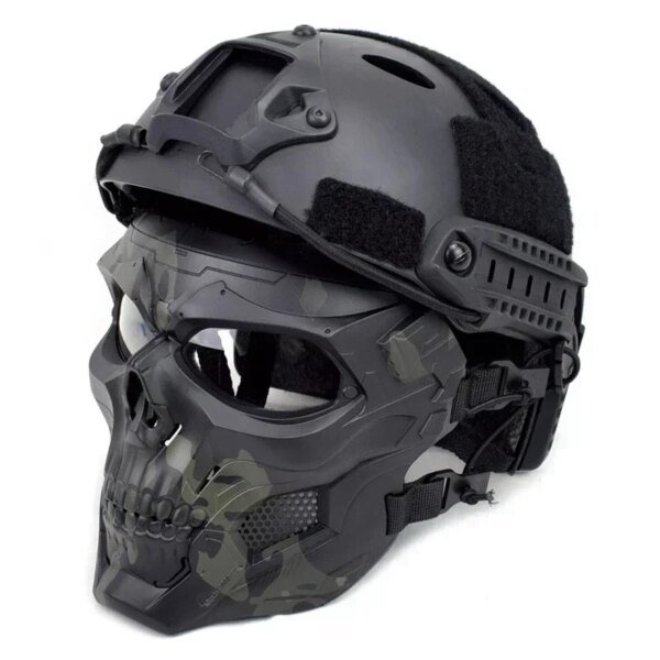 Máscara de calavera táctica para hombre, casco de juego táctico de Paintball CS, para fiesta de Cosplay, regalo de Navidad, 2022