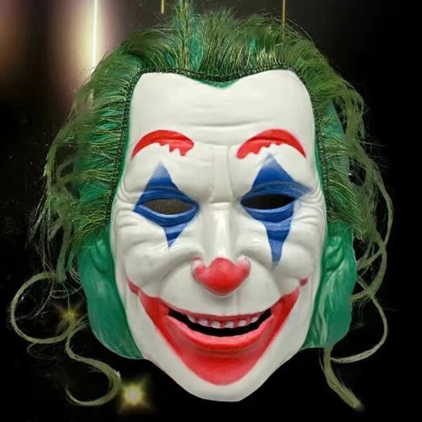 Máscara del Joker de Halloween, disfraz de payaso, accesorios de fiesta, cara completa, decoración divertida de Terror, accesorios de disfraz - Image 3
