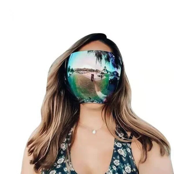 Máscara facial protectora de una pieza, gafas de sol Punk de gran tamaño resistentes a los rayos UV, gafas de sol para montar a prueba de viento y polvo, regalos - Image 3