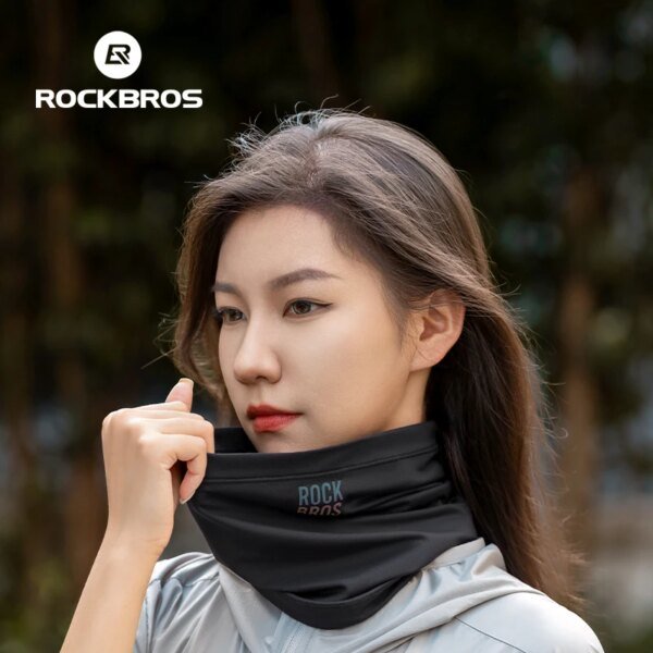 ROCKBROS invierno mantener caliente cara de ciclista máscara polar senderismo Camping esquí pasamontañas cuello bufanda a prueba de viento MTB bicicleta de carretera máscara - Image 5
