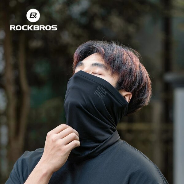 ROCKBROS invierno mantener caliente cara de ciclista máscara polar senderismo Camping esquí pasamontañas cuello bufanda a prueba de viento MTB bicicleta de carretera máscara - Image 4