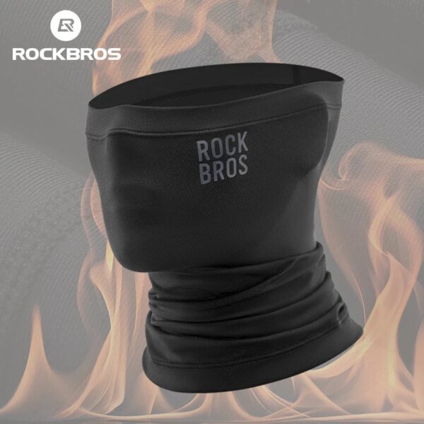 ROCKBROS invierno mantener caliente cara de ciclista máscara polar senderismo Camping esquí pasamontañas cuello bufanda a prueba de viento MTB bicicleta de carretera máscara