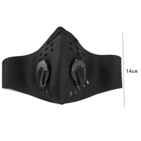 Máscara de ciclismo con filtros de 1 pieza, máscara facial transpirable para ciclismo de montaña, cubierta facial para correr y deportes a prueba de polvo - Image 6