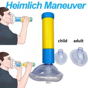 Heimlich Maneuver Dispositivo de rescate antiasfixia Mascarilla facial de emergencia Rescate en el hogar Botiquín de primeros auxilios para adultos y niños