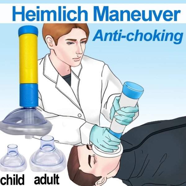 Heimlich Maneuver Dispositivo de rescate antiasfixia Mascarilla facial de emergencia Rescate en el hogar Botiquín de primeros auxilios para adultos y niños - Image 2