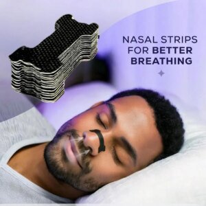 Tiras nasales para dormir, paquete de 30/60 tiras nasales perfectas para respirar y roncar, solución para aliviar la congestión de la nariz para hombre y mujer