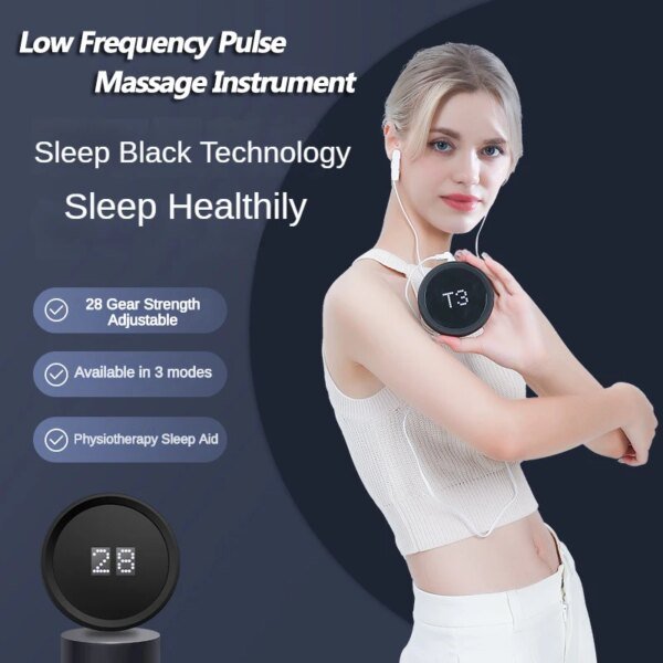 Dispositivo de ayuda para dormir CES, insomnio, ansiedad, alivio de la depresión, EMS, asistencia para el sueño, masaje de microcorriente transcraneal, hipnosis de migraña - Image 3