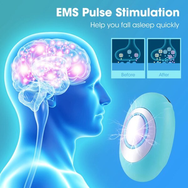 Ayuda para dormir, alivio del insomnio, microcorriente, hipnosis portátil, CES, estrés Mental, ansiedad, depresión, elimina la relajación con eslinga cerebral - Image 3