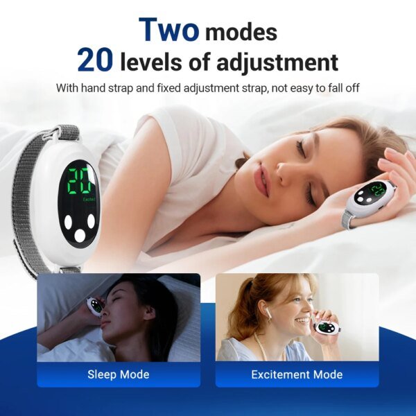 Nuevo Dispositivo de ayuda para dormir de microcorriente EMS, máquina de ayuda para dormir, instrumento para el sueño para el insomnio, estrés, ansiedad, alivio, masajeador de pulso de palma - Image 3