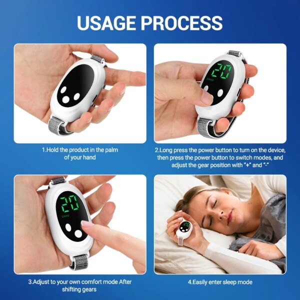 Nuevo Dispositivo de ayuda para dormir de microcorriente EMS, máquina de ayuda para dormir, instrumento para el sueño para el insomnio, estrés, ansiedad, alivio, masajeador de pulso de palma - Image 5