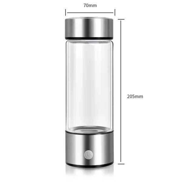Taza de agua rica en hidrógeno, botella eléctrica portátil con generador de agua rico en hidrógeno, filtro de calidad de titanio, taza de agua para el cuidado de la salud, USB - Image 6
