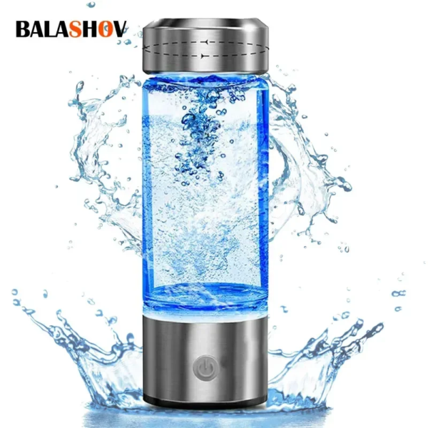 Taza de agua rica en hidrógeno, botella eléctrica portátil con generador de agua rico en hidrógeno, filtro de calidad de titanio, taza de agua para el cuidado de la salud, USB