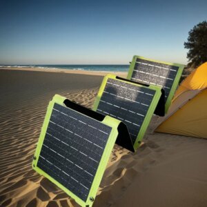 Cargador solar portátil de 2000W, placa de panel Solar flexible de 5V y 12V, batería USB A C DC 21W/30W/60W/80W, banco de energía para acampar