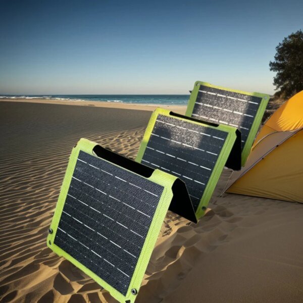 Cargador solar portátil de 2000W, placa de panel Solar flexible de 5V y 12V, batería USB A C DC 21W/30W/60W/80W, banco de energía para acampar