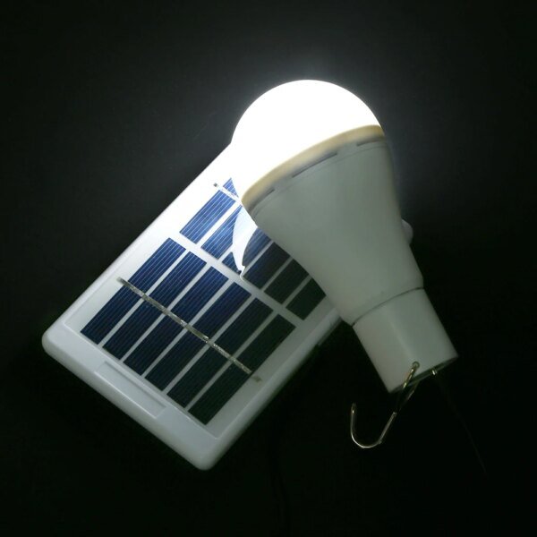 Lámpara alimentada por energía Solar, bombilla Led portátil, 5 modos, 20COB, luz de ahorro de energía para tienda de campaña al aire libre, luces de emergencia para pesca nocturna - Image 6