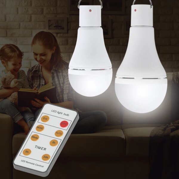 Lámpara alimentada por energía Solar, bombilla Led portátil, 5 modos, 20COB, luz de ahorro de energía para tienda de campaña al aire libre, luces de emergencia para pesca nocturna - Image 3