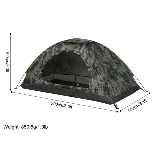 Tomshoo-tienda de campaña ultraligera para 1/2 personas, tienda de campaña portátil de una sola capa con revestimiento Anti-UV UPF 30+ para pesca en la playa al aire libre - Image 4