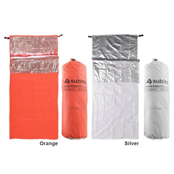 Saco de dormir ultraligero impermeable, saco de dormir individual para mantener el calor, saco de dormir de emergencia, equipo de supervivencia al aire libre - Image 2